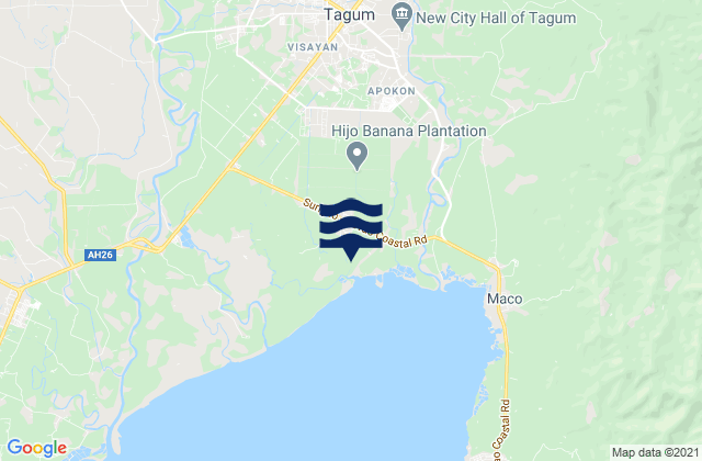 Mappa delle maree di Magugpo Poblacion, Philippines