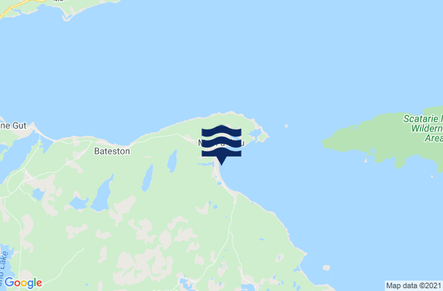 Mappa delle maree di Main-à-Dieu Shore, Canada