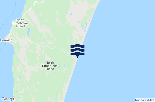 Mappa delle maree di Main Beach - North Stradbroke Island, Australia
