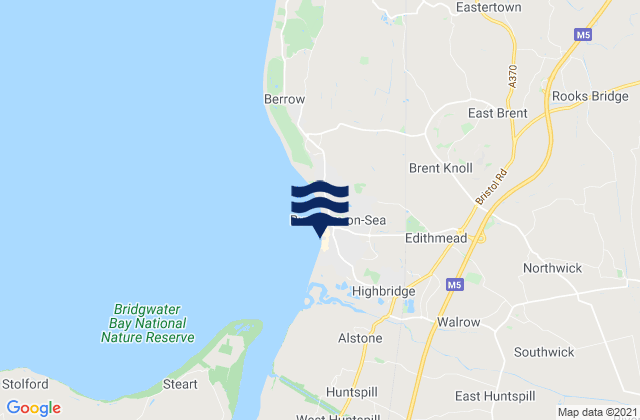 Mappa delle maree di Main Beach, United Kingdom