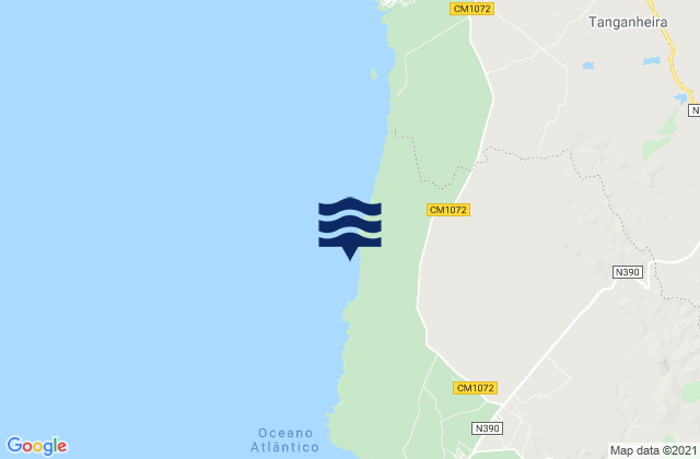 Mappa delle maree di Malhano, Portugal
