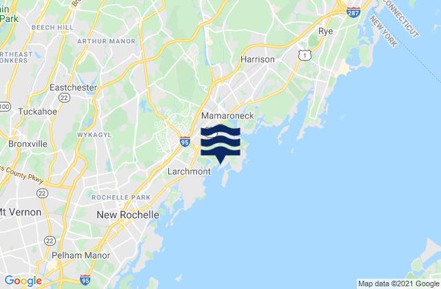 Mappa delle maree di Mamaroneck, United States
