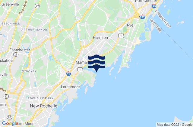 Mappa delle maree di Mamaroneck Harbor, United States