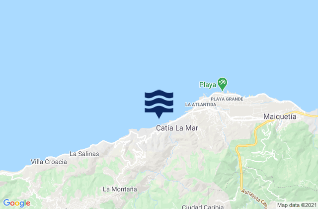 Mappa delle maree di Mamo, Venezuela