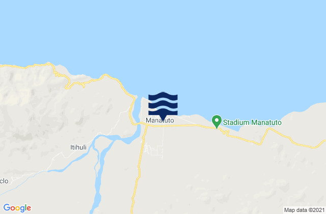 Mappa delle maree di Manatuto, Timor Leste