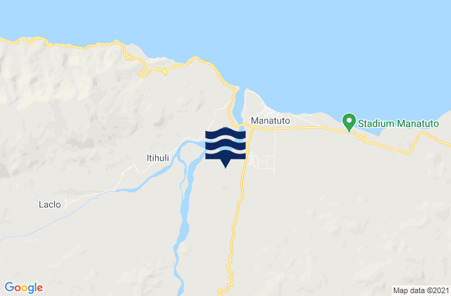 Mappa delle maree di Manatuto, Timor Leste