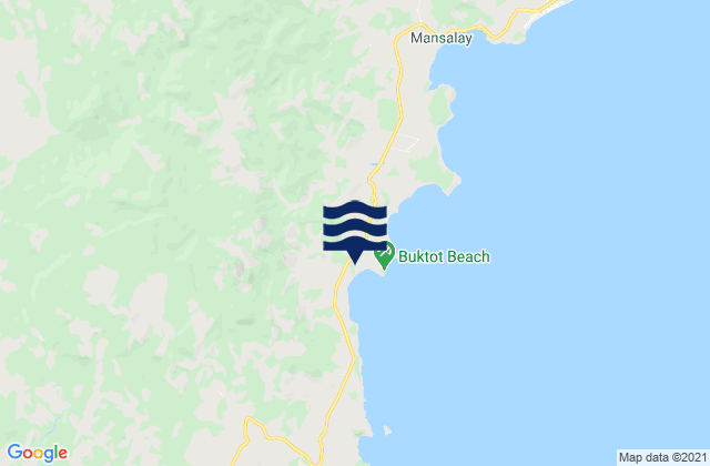Mappa delle maree di Manaul, Philippines