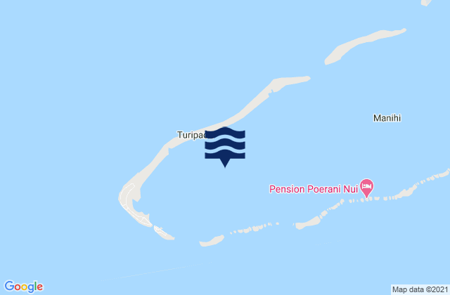 Mappa delle maree di Manihi, French Polynesia