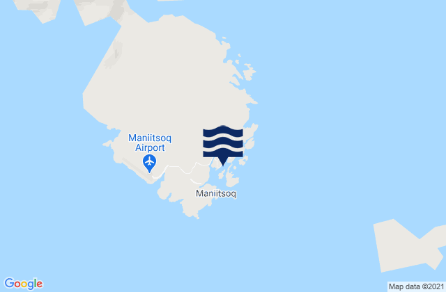Mappa delle maree di Maniitsoq, Greenland