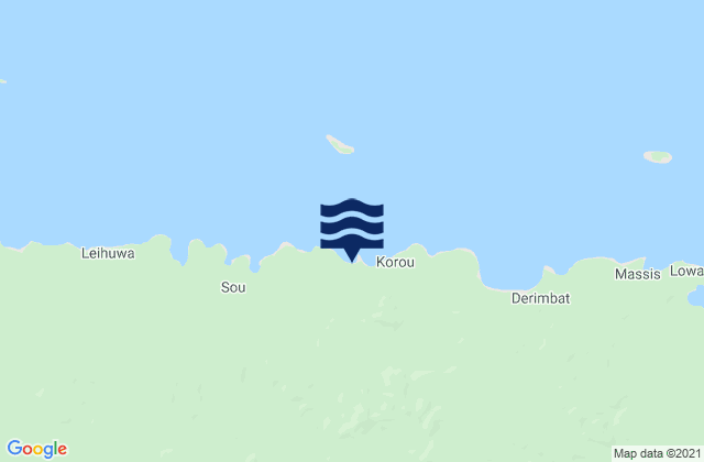 Mappa delle maree di Manus Province, Papua New Guinea
