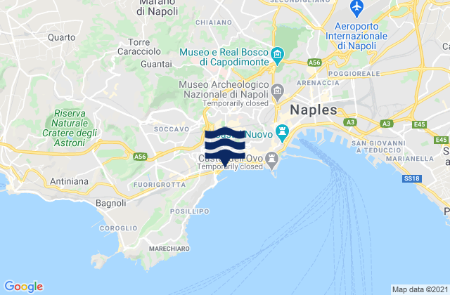Mappa delle maree di Marano di Napoli, Italy