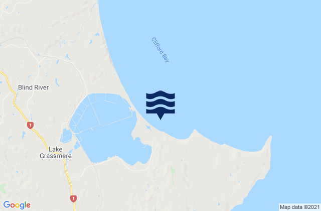 Mappa delle maree di Marfells Beach, New Zealand
