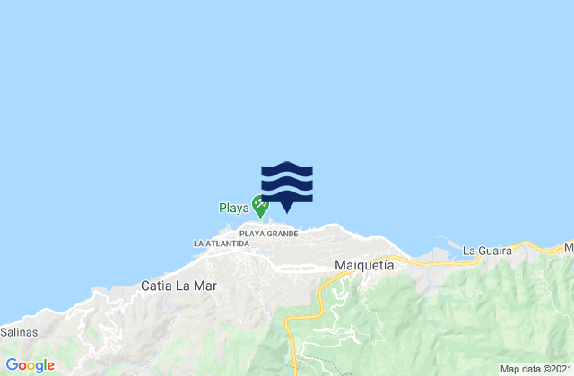 Mappa delle maree di Marina Grande, Venezuela
