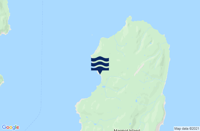 Mappa delle maree di Marmot Island Marmot Strait, United States