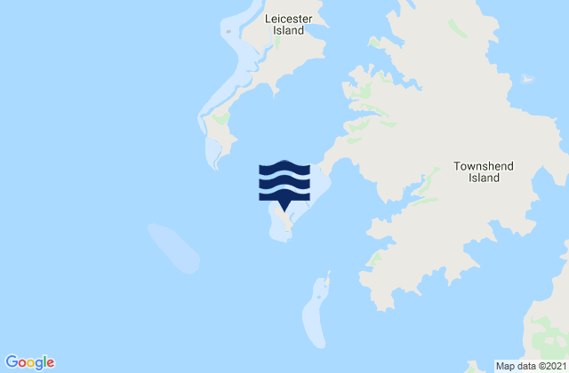 Mappa delle maree di Marquis Island, Australia