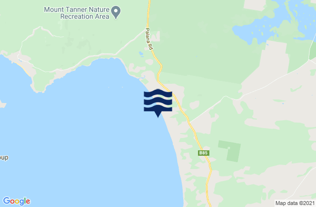 Mappa delle maree di Marshall Beach, Australia