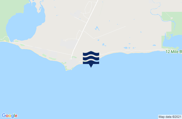 Mappa delle maree di Mary Ann Haven, Australia