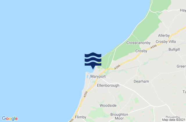 Mappa delle maree di Maryport, United Kingdom