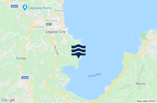 Mappa delle maree di Maslog, Philippines
