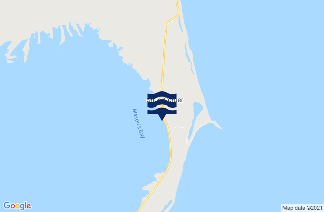 Mappa delle maree di Masons Bay, Bahamas