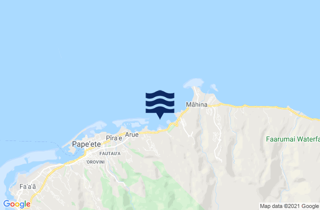 Mappa delle maree di Mataiva, French Polynesia