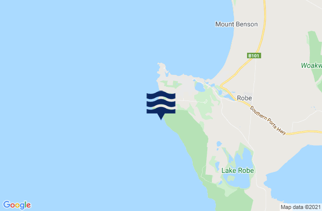 Mappa delle maree di Matches, Australia