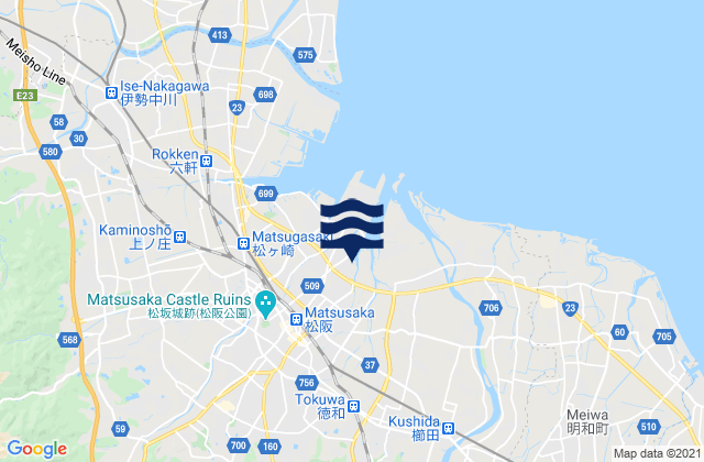 Mappa delle maree di Matsuzaka-shi, Japan