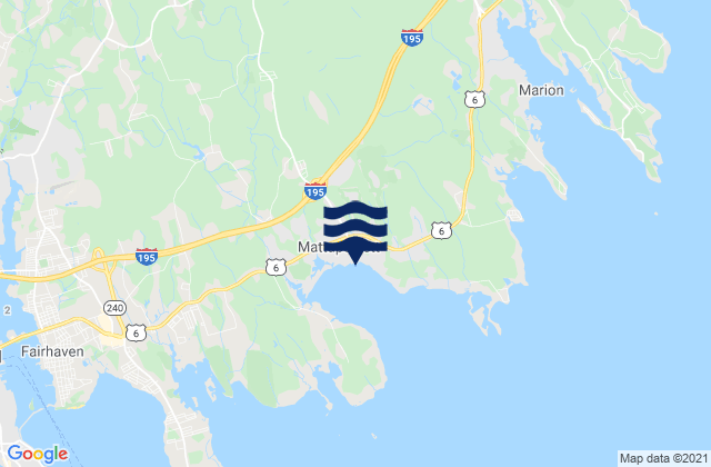 Mappa delle maree di Mattapoisett Center, United States