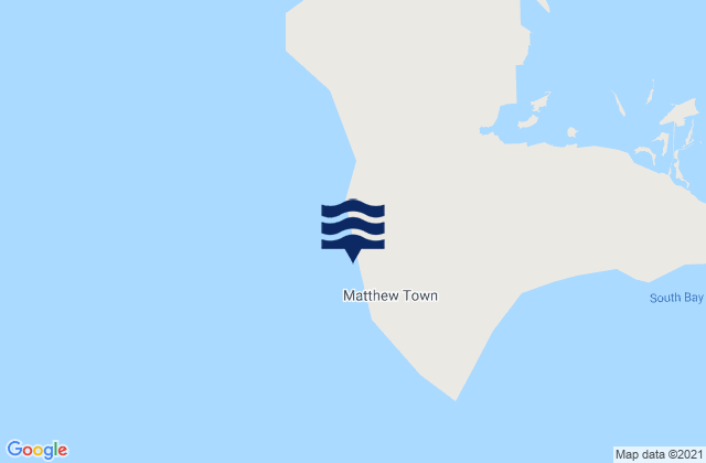 Mappa delle maree di Matthew Town, Bahamas