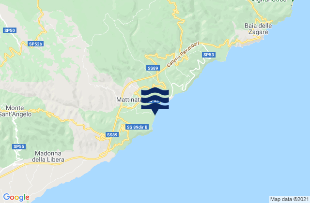 Mappa delle maree di Mattinata, Italy