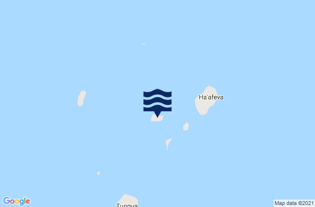 Mappa delle maree di Matuku Island, Tonga