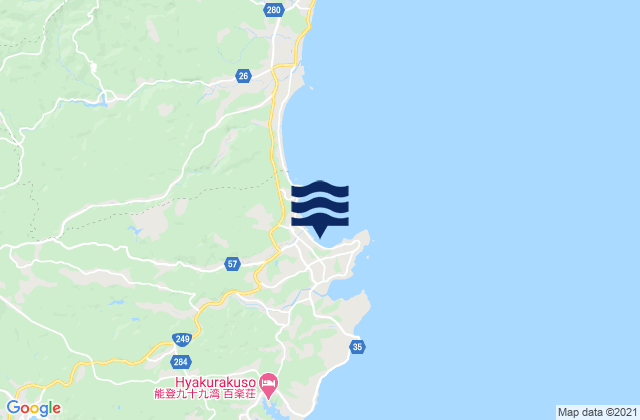 Mappa delle maree di Matunami, Japan