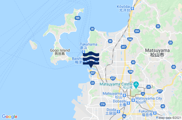 Mappa delle maree di Matuyama, Japan