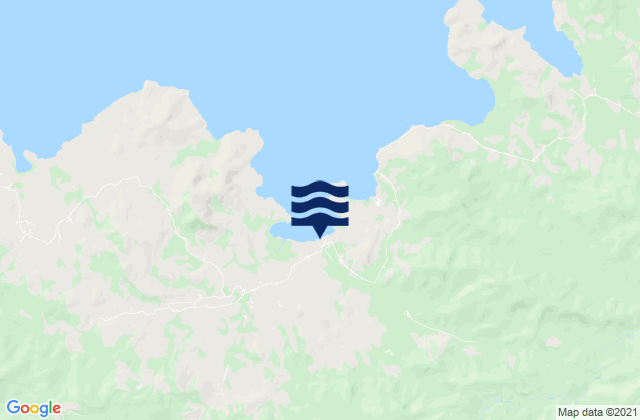 Mappa delle maree di Maukaro, Indonesia