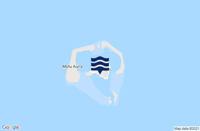 Mappa delle maree di Maupiti, French Polynesia