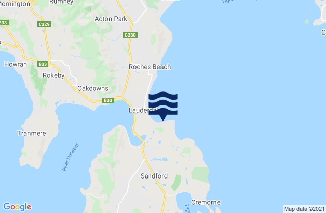 Mappa delle maree di May's Point, Australia