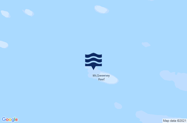 Mappa delle maree di Mcsweeny Reef, Australia