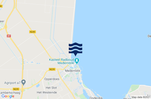 Mappa delle maree di Medemblik, Netherlands