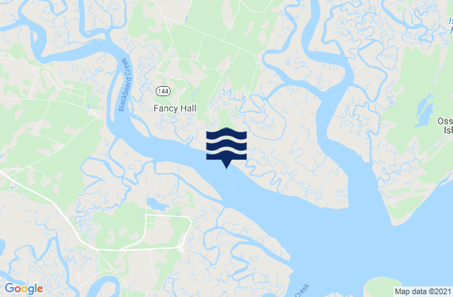 Mappa delle maree di Medway River at Marsh Island, United States