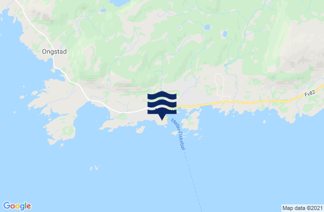 Mappa delle maree di Melbu, Norway