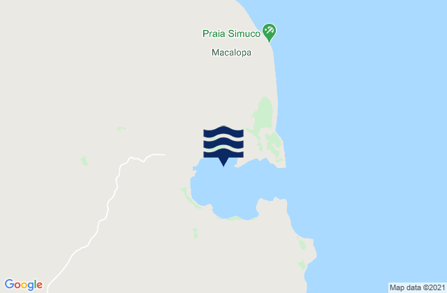 Mappa delle maree di Memba, Mozambique