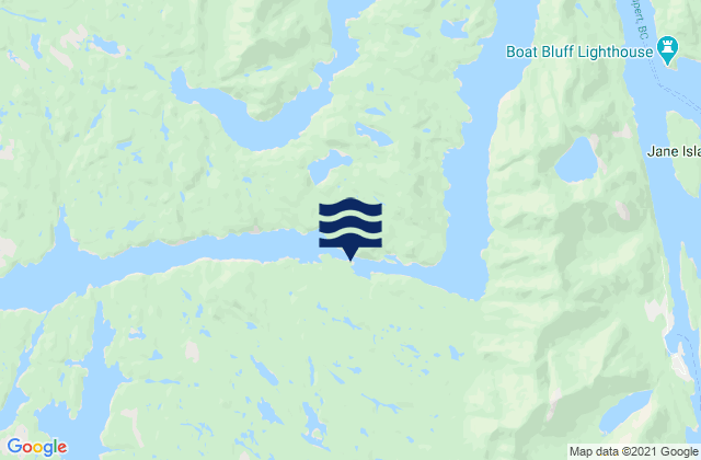 Mappa delle maree di Meyers Narrows, Canada