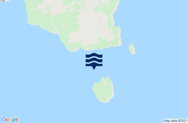 Mappa delle maree di Miang Besar (Sangkulirang Bay), Indonesia