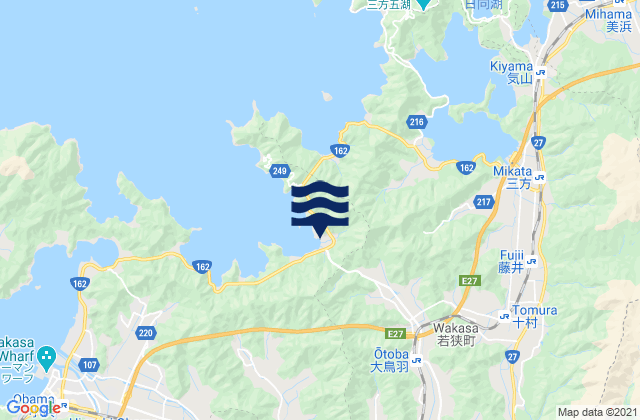 Mappa delle maree di Mikatakaminaka-gun, Japan