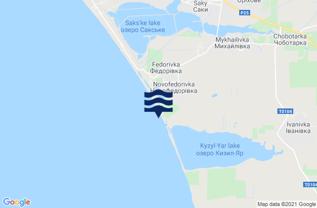 Mappa delle maree di Mikhaylovka, Ukraine