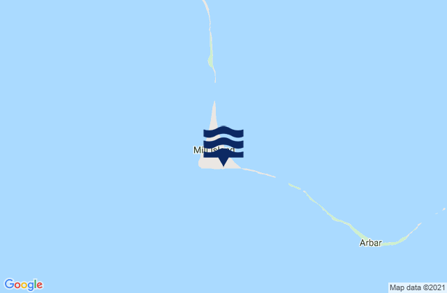 Mappa delle maree di Mili, Marshall Islands