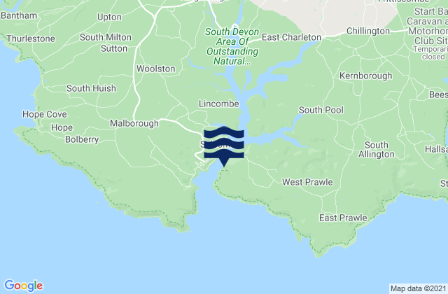 Mappa delle maree di Mill Bay Beach, United Kingdom