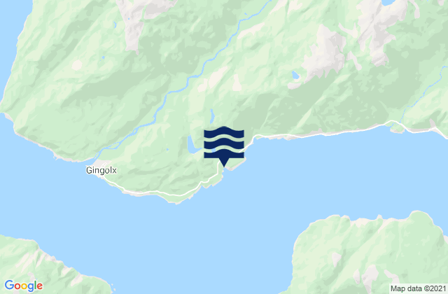 Mappa delle maree di Mill Bay, Canada