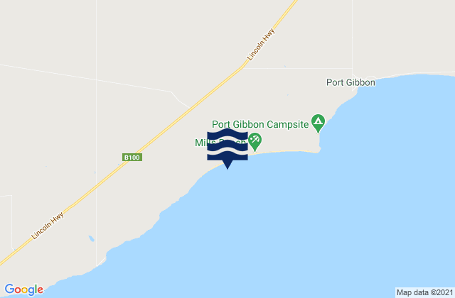 Mappa delle maree di Mills Beach, Australia
