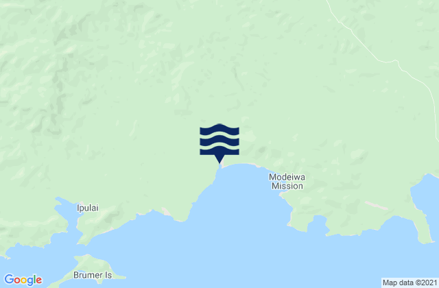 Mappa delle maree di Milne Bay Province, Papua New Guinea